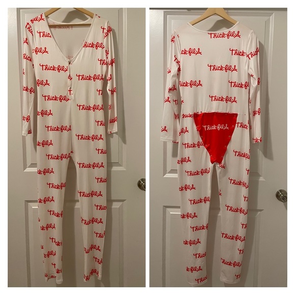 🐔 Thick Fil A Butt Flap Onesie - Picture 3 of 7
